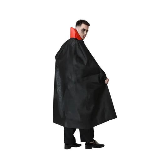 Cape avec Col Vampire - Noir et Rouge - 140 cm