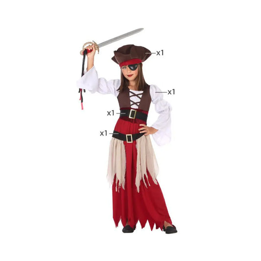 Costume Pirate Fille - 3-4 ans