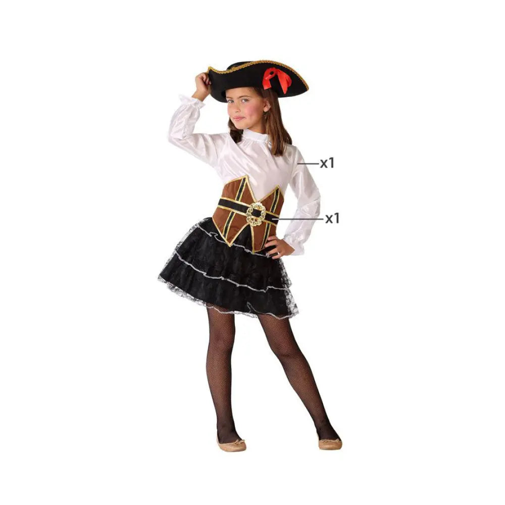 Costume Pirate Fille - 7-9 ans
