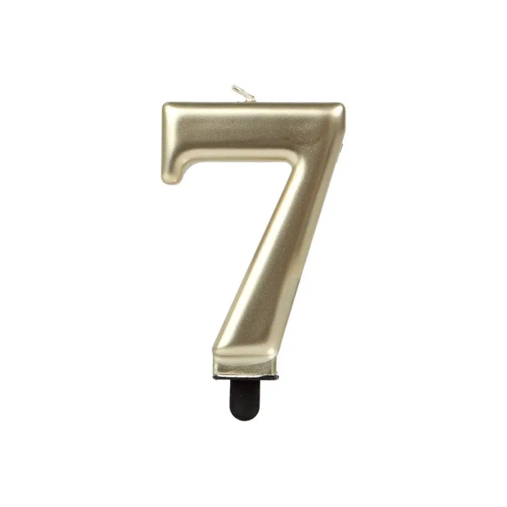 Bougie Chiffre "7" - Or