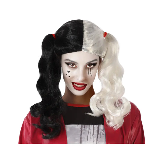 Perruque Bicolore - Style Harley Quinn