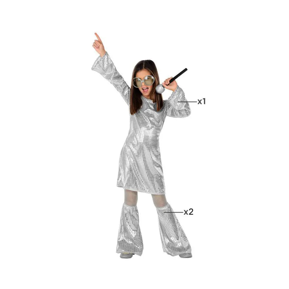 Costume Disco Argenté - 5-6 ans