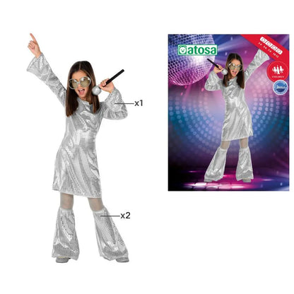 Costume Disco Argenté - 5-6 ans