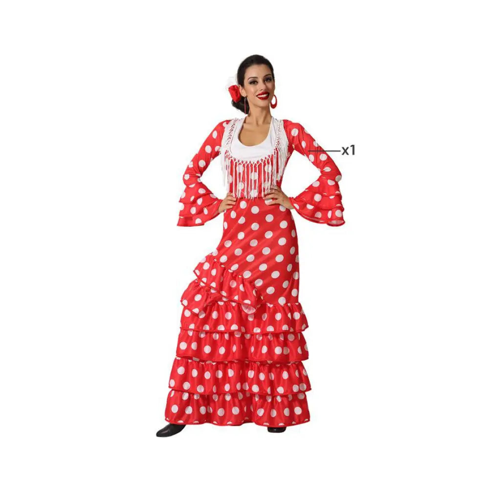 Costume Femme Flamenco Rouge - M/L