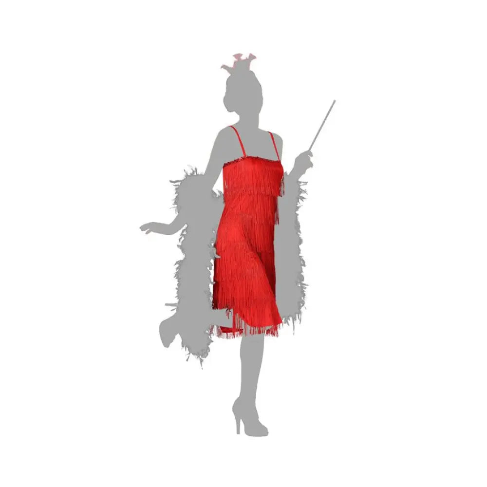Costume Femme Charleston Rouge - XS/S