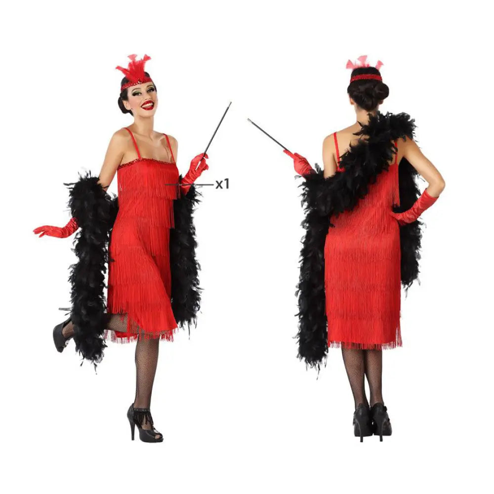 Costume Femme Charleston Rouge - M/L