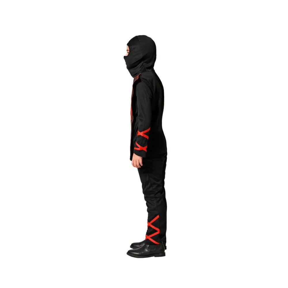 Costume Ninja Rouge/Noir - 3-4 ans