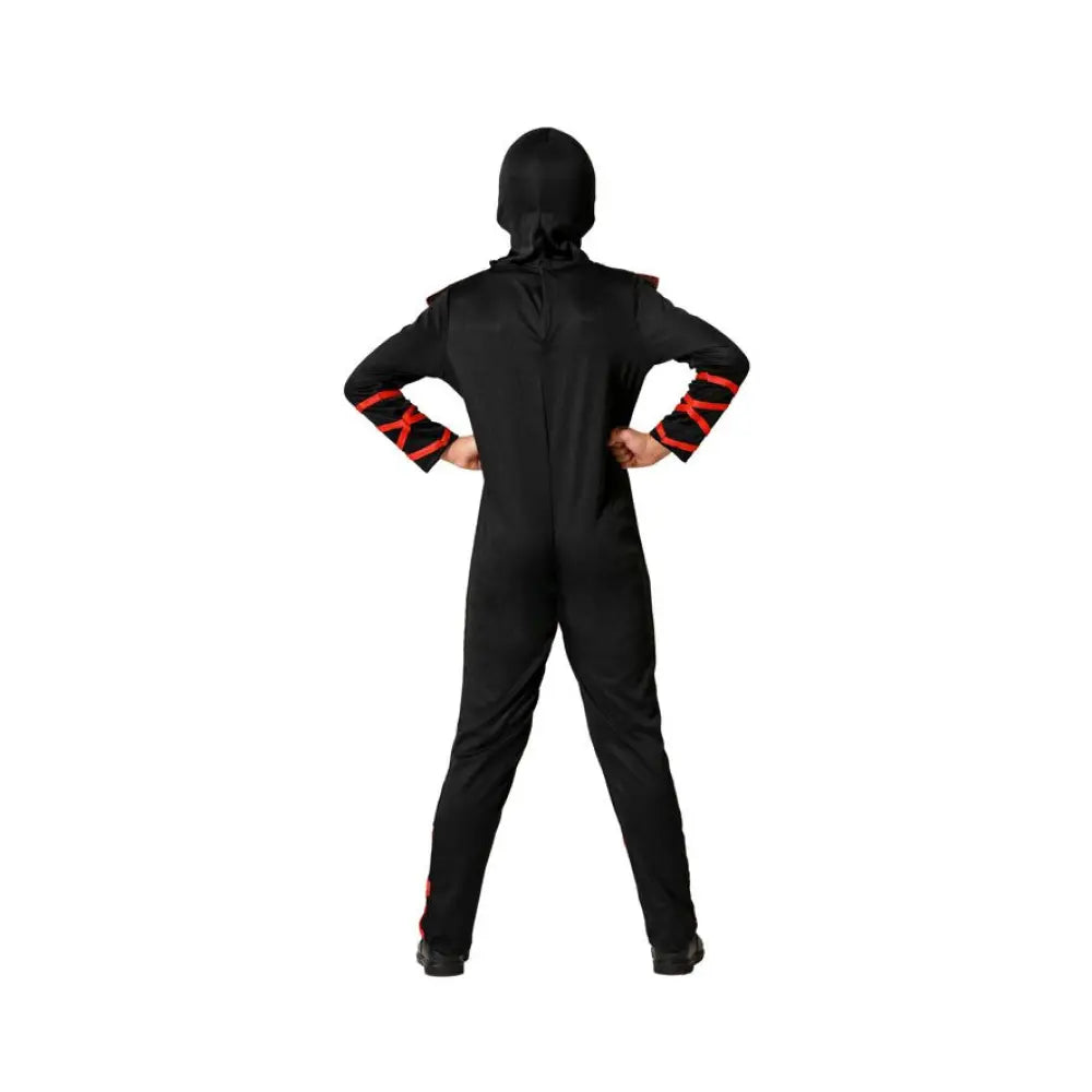 Costume Ninja Rouge/Noir - 3-4 ans