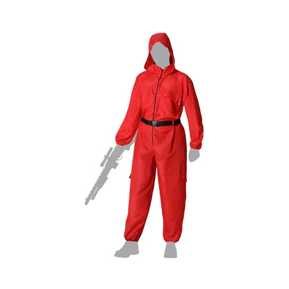 Costume Adulte Prisonnier Rouge - XL