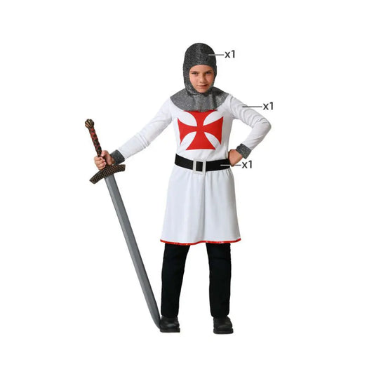 Costume Chevalier Blanc/Noir - 10-12 ans