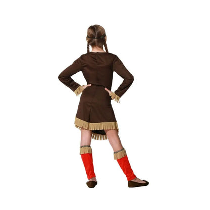 Costume Indienne Rouge - 5-6 ans