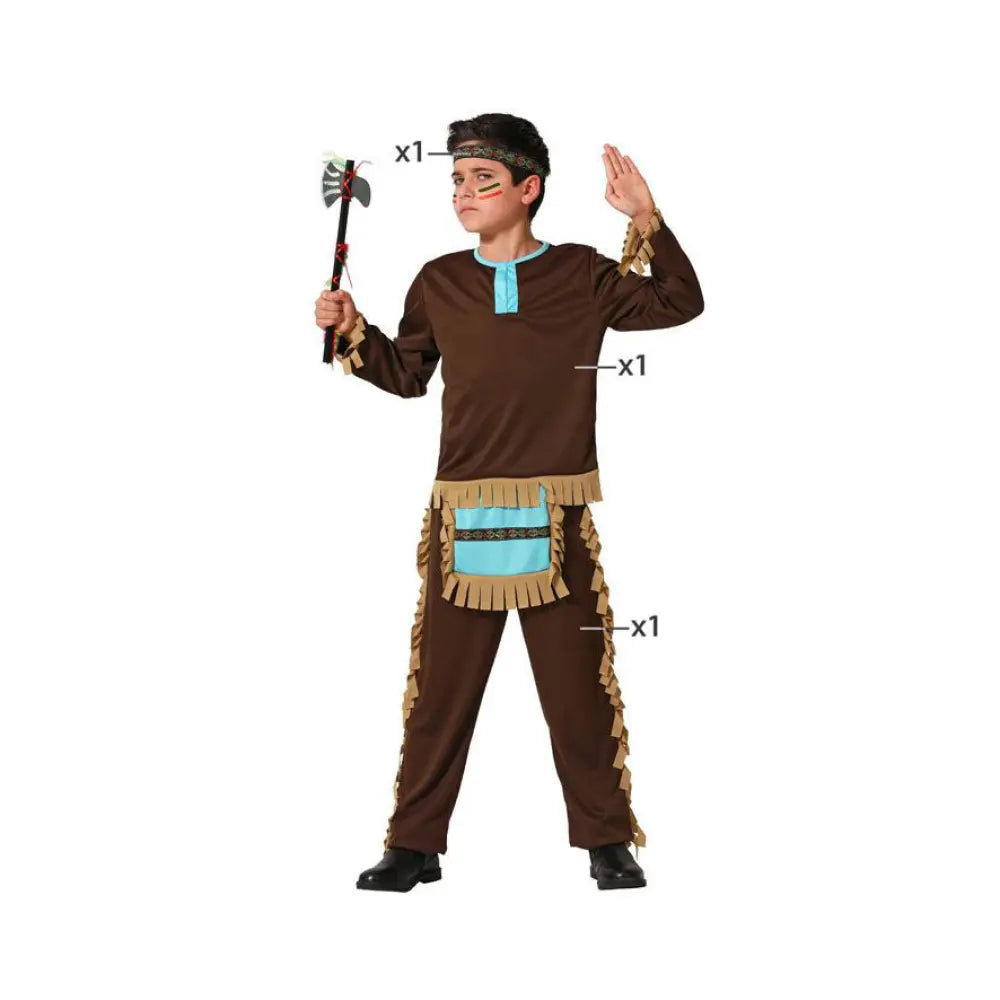 Costume Indien Bleu - 5-6 ans