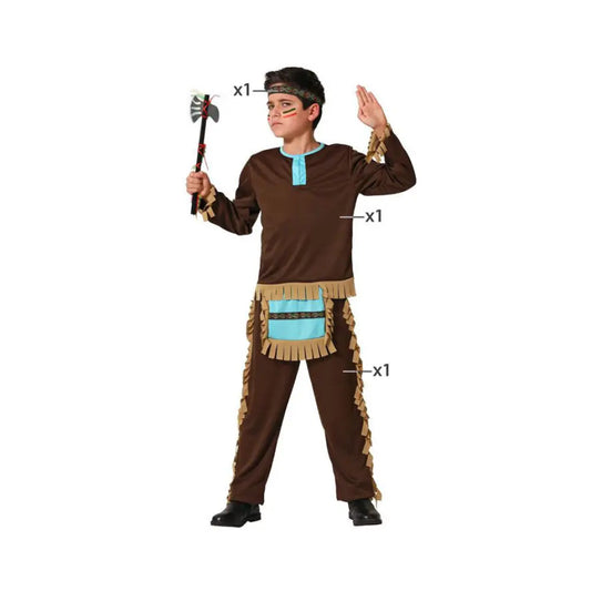 Costume Indien Bleu - 5-6 ans