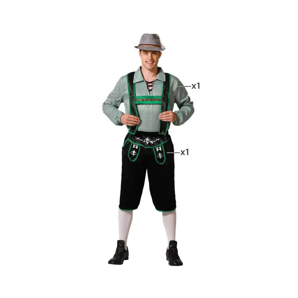 Costume Homme Bavarois Noir - XS/S