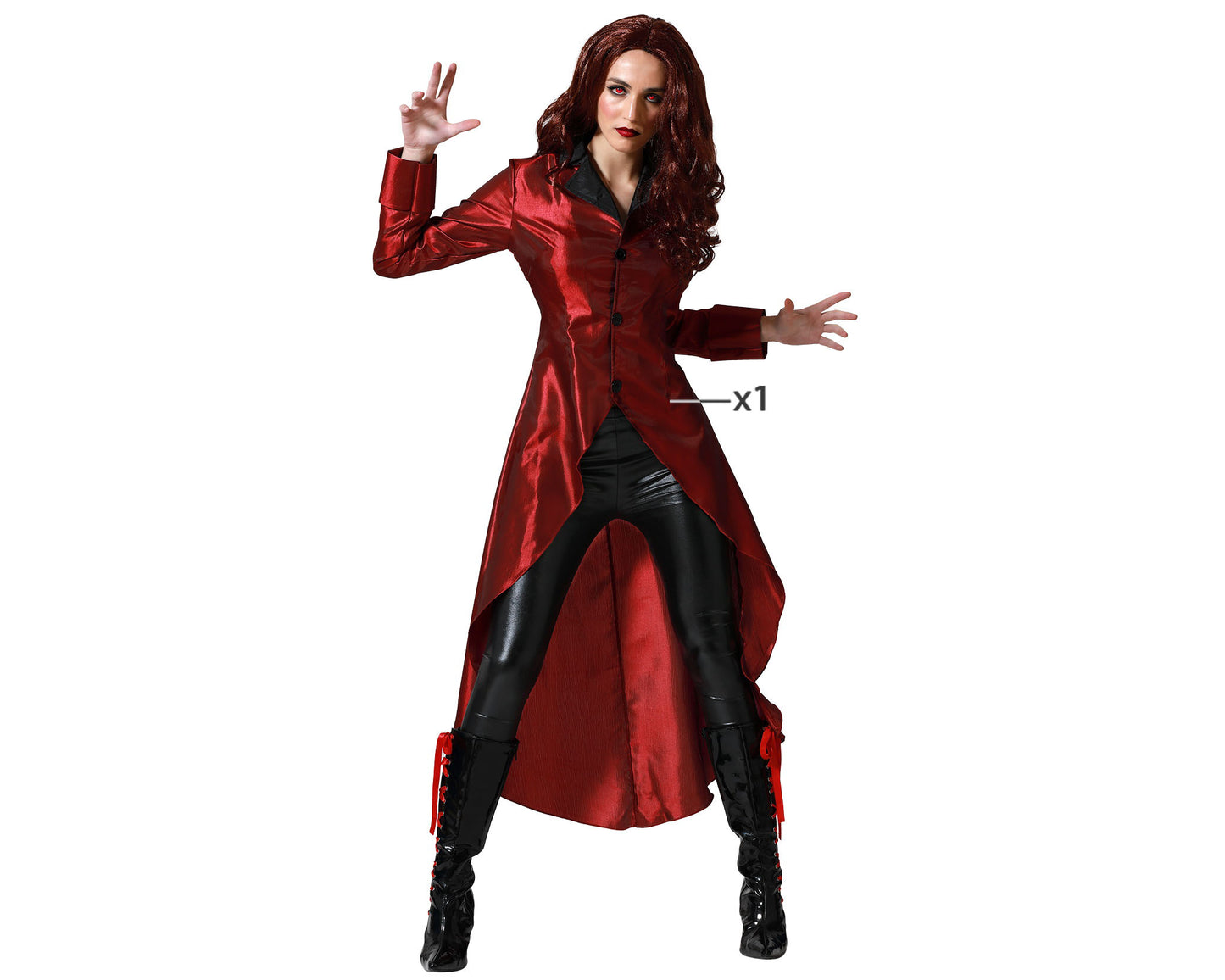 costume robe rouge M/L