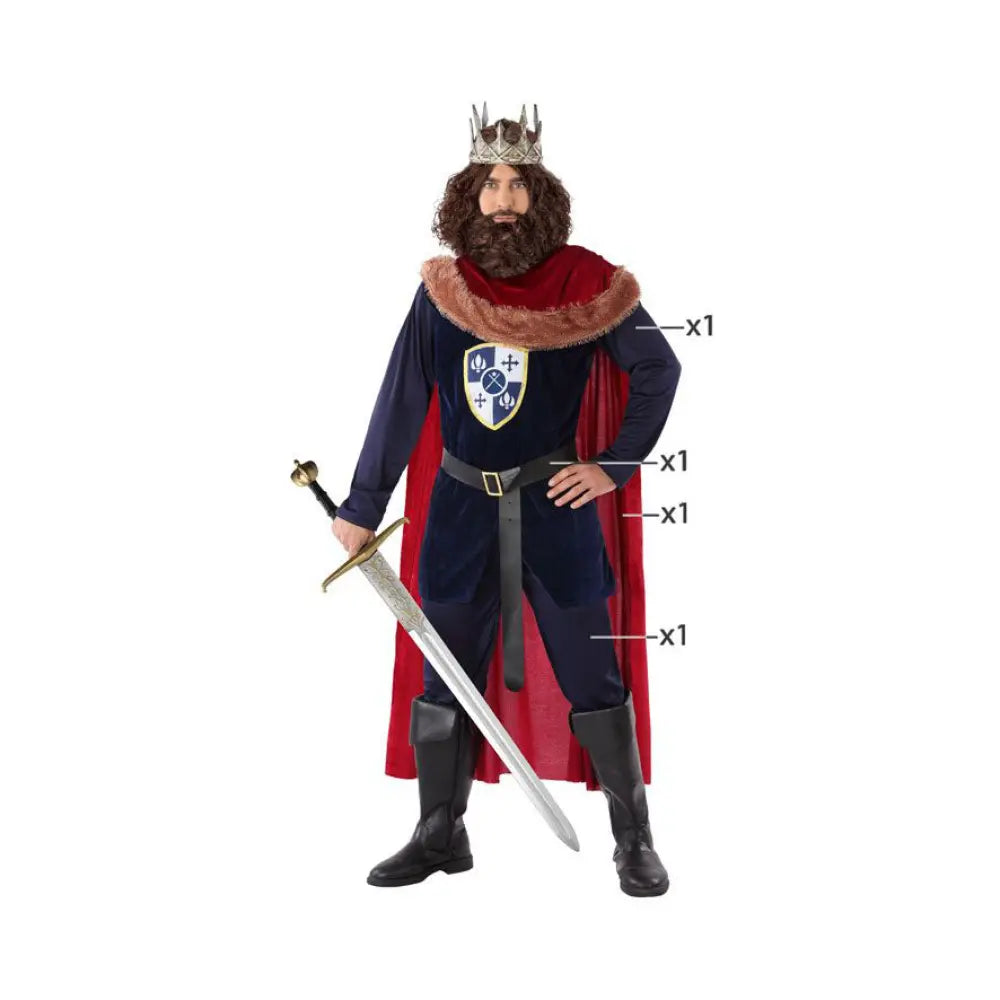 Costume Homme Roi Médiéval - XS/S