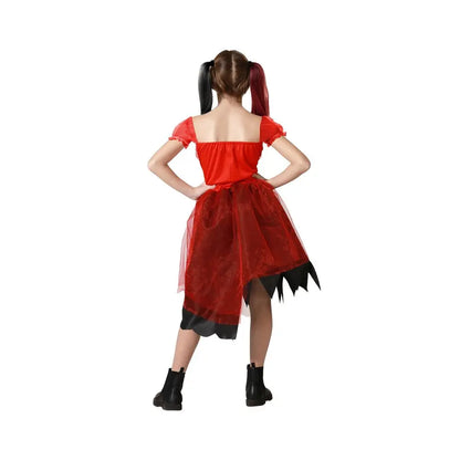Costume Arlequin Rouge - 10-12 ans