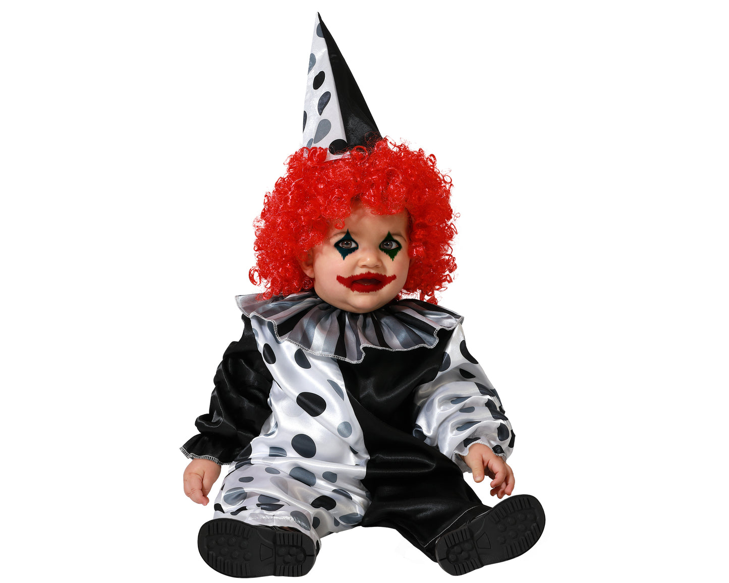 DÉGUISEMENT CLOWN HALLOWEEN GRIS + 24 MOIS