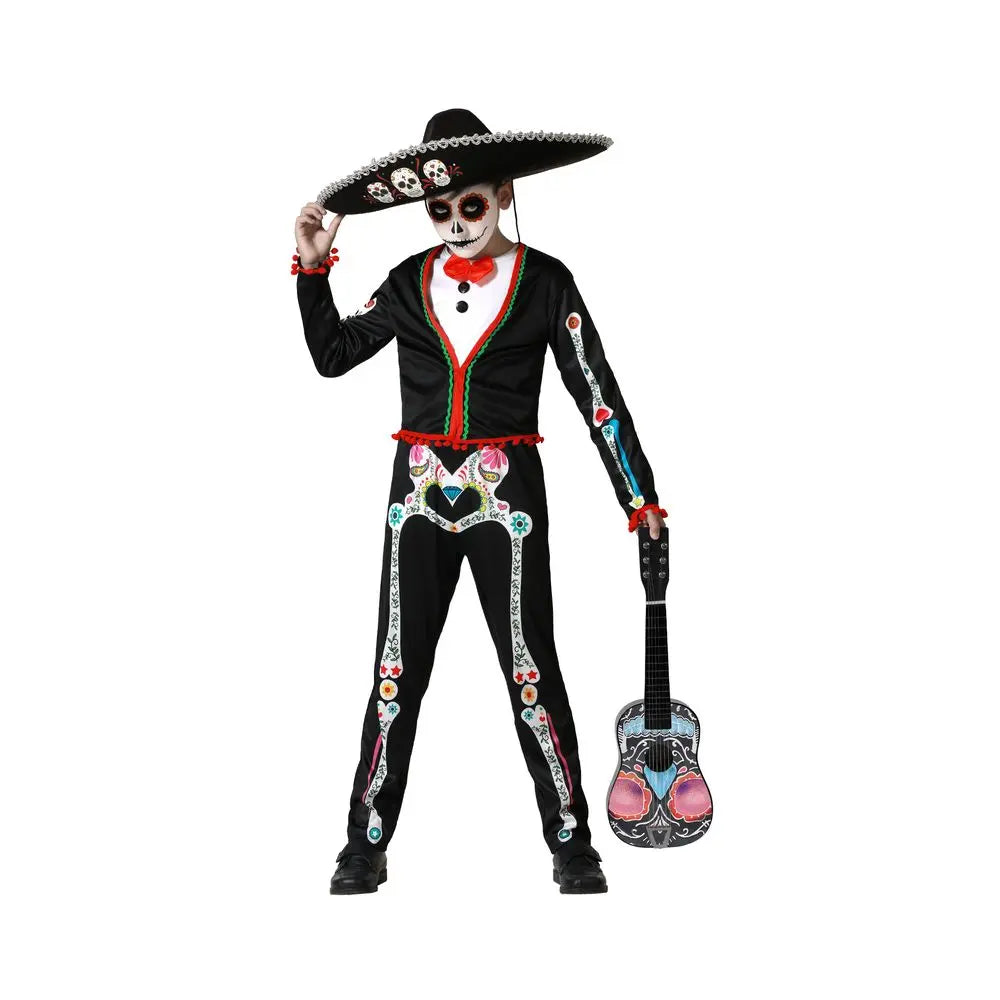 Costume Squelette Mexicain - 7-9 ans
