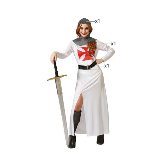 Costume Femme Chevalière Blanc - XS/S