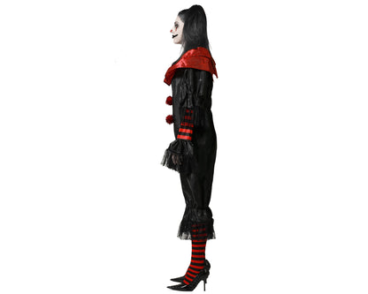 DÉGUISEMENT FEMME CLOWN NOIR XS-S