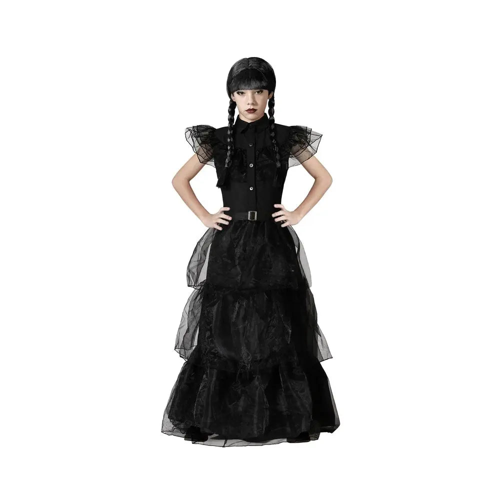 Costume ''Mercredi Addams Wednesday'' Noir - 3-4 ans