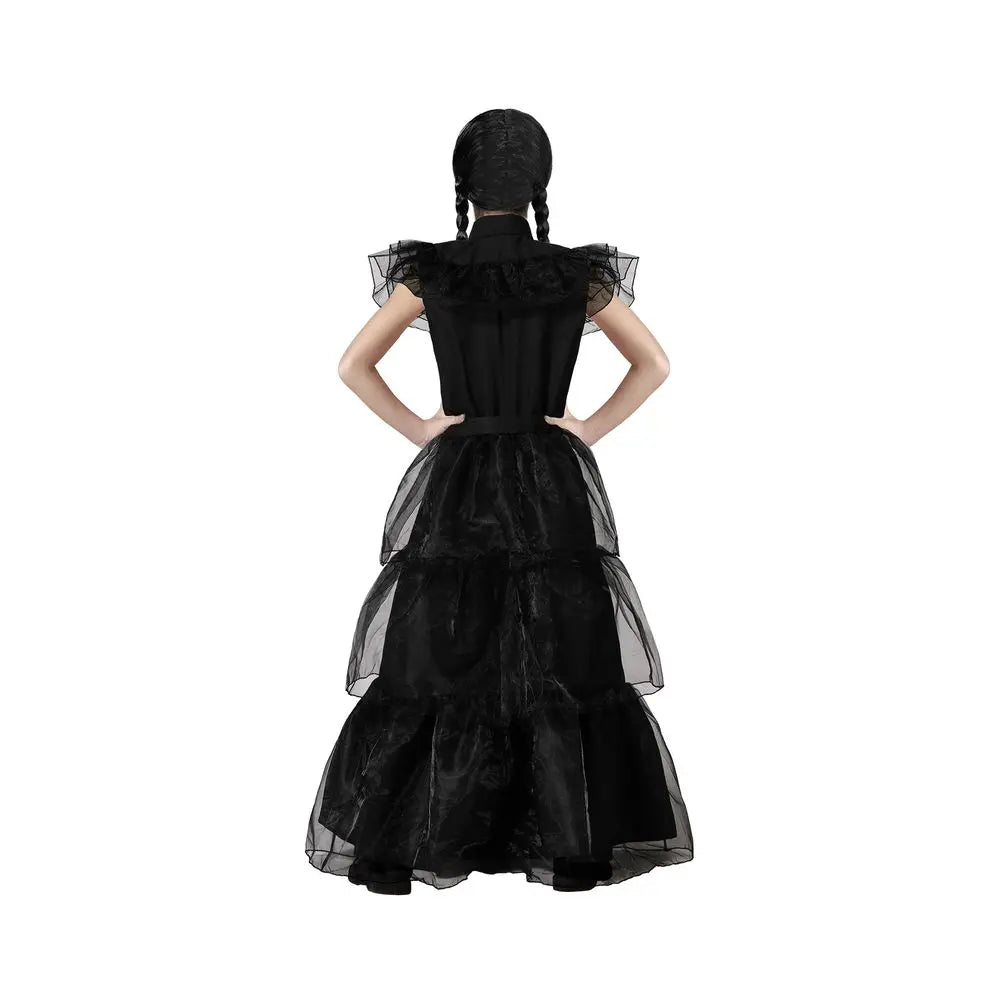 Costume ''Mercredi Addams Wednesday'' Noir - 3-4 ans