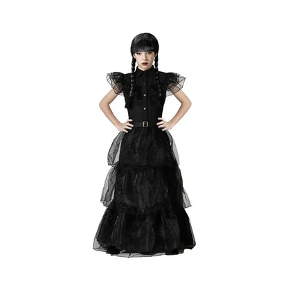Costume ''Mercredi Addams Wednesday'' Noir - 7-9 ans
