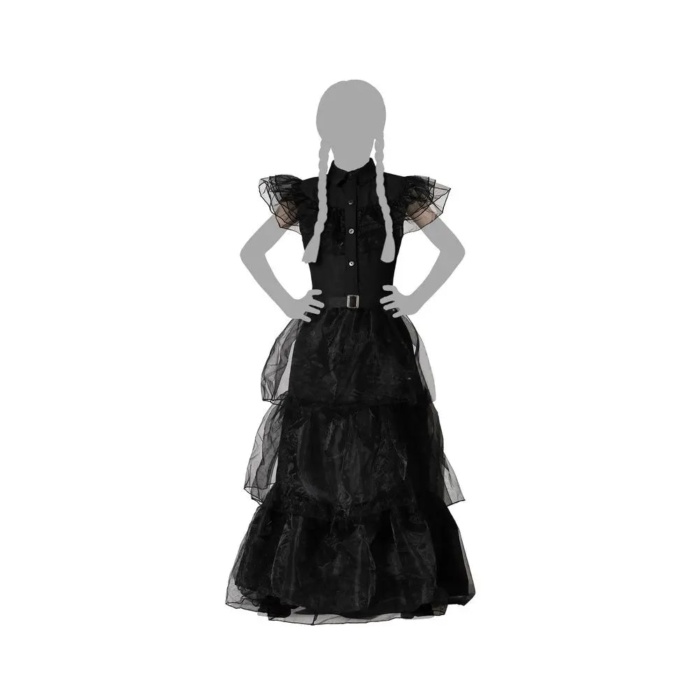 Costume ''Mercredi Addams Wednesday'' Noir - 7-9 ans
