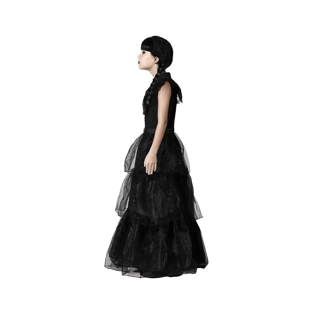 Costume ''Mercredi Addams Wednesday'' Noir - 10-12 ans