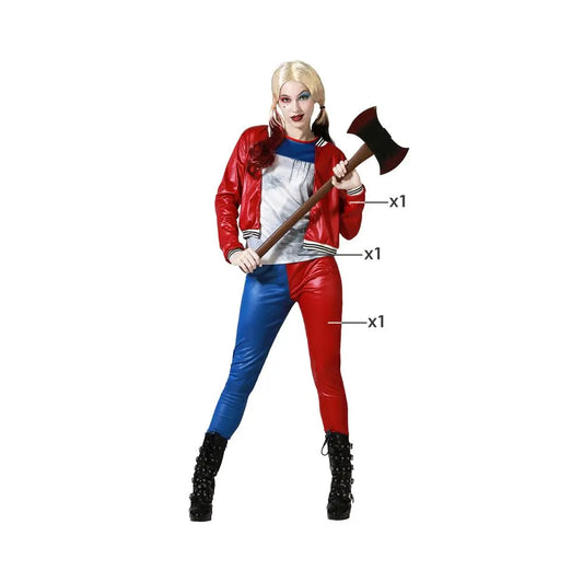 Costume Arlequin Halloween Bleu - XS/S