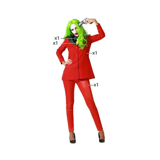 Costume Clown Halloween Rouge - XL