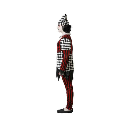 Costume Arlequin Halloween Noir & Blanc - XXL