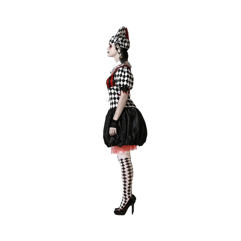 Costume Arlequin Halloween Noir & Blanc - XS/S