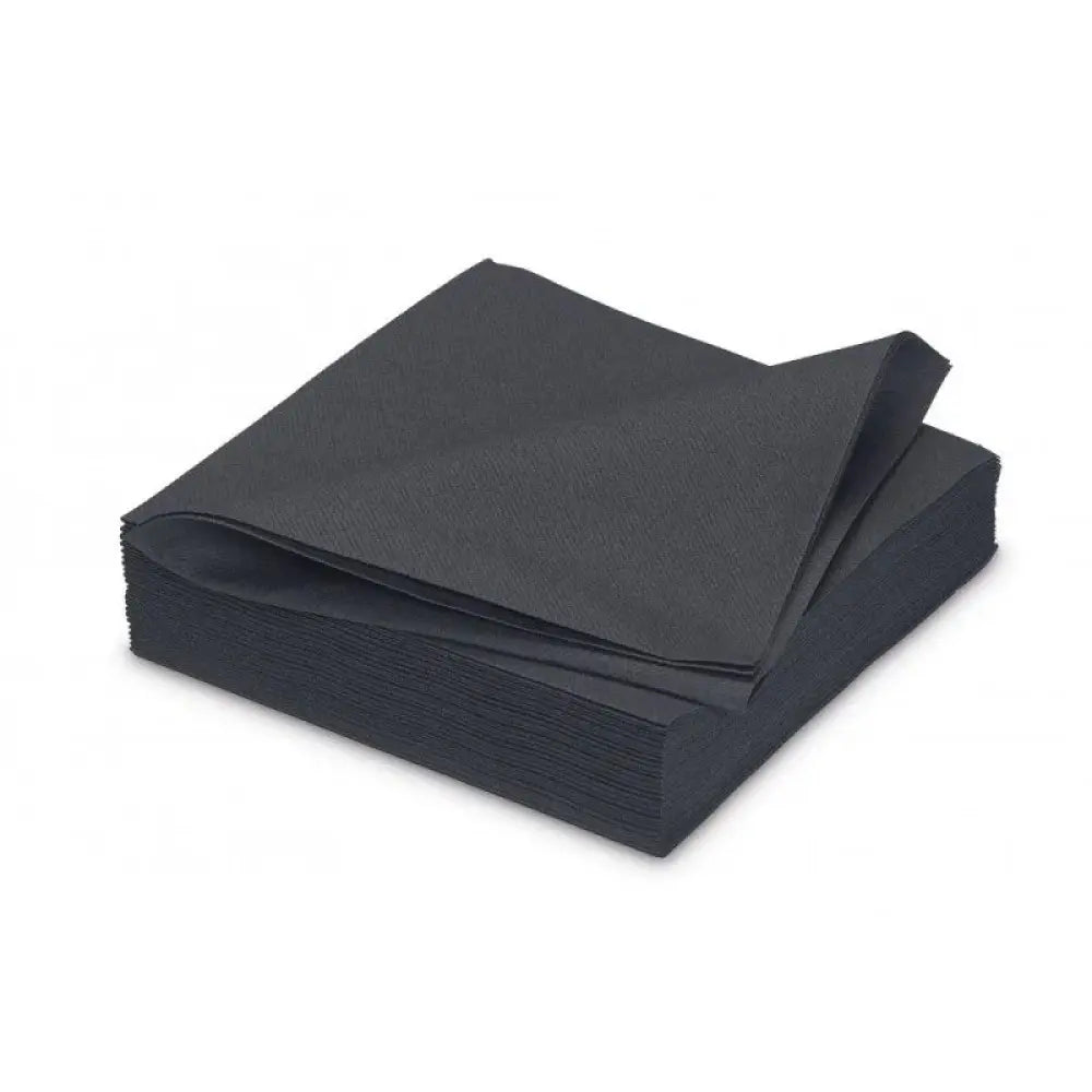25 Serviettes Airlaid ''Gala'' 40x40cm - Noir