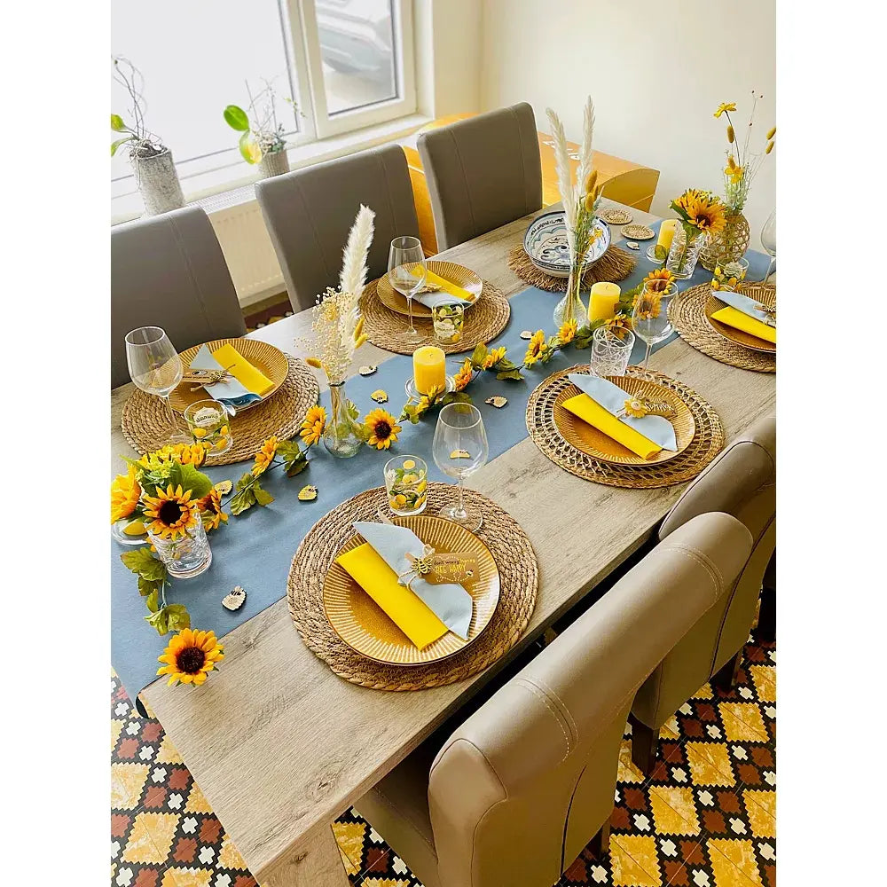 25 Serviettes Gala Citrus Yellow - 40 x 40 cm