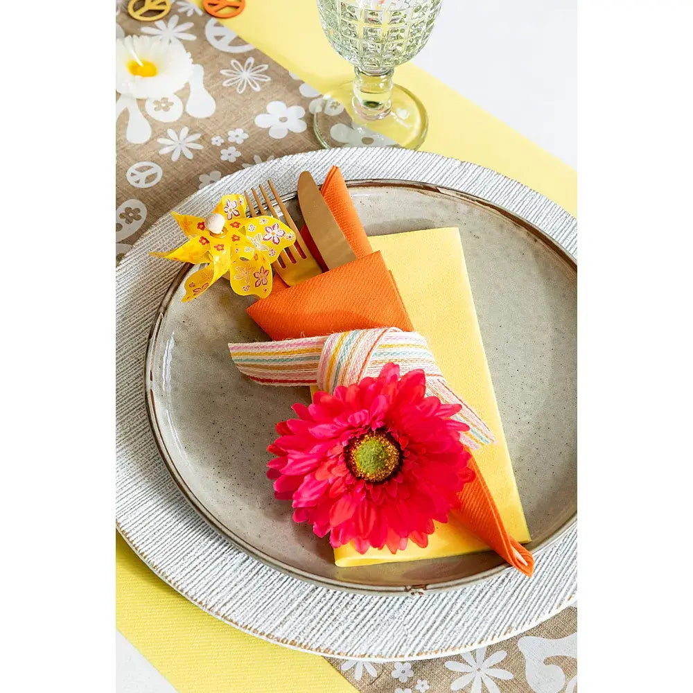 25 Serviettes Gala Clementine - 40 x 40 cm