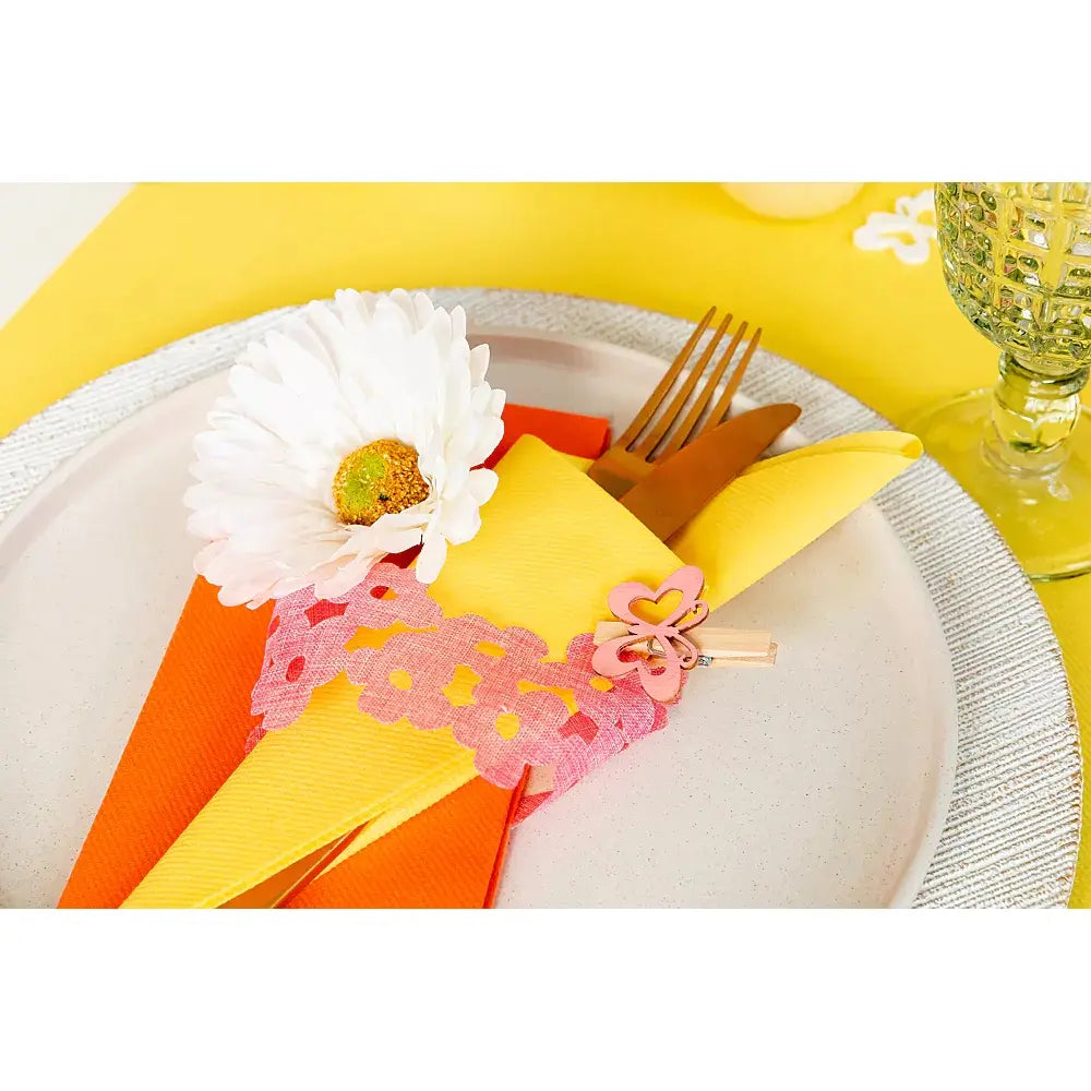 25 Serviettes Gala Clementine - 40 x 40 cm