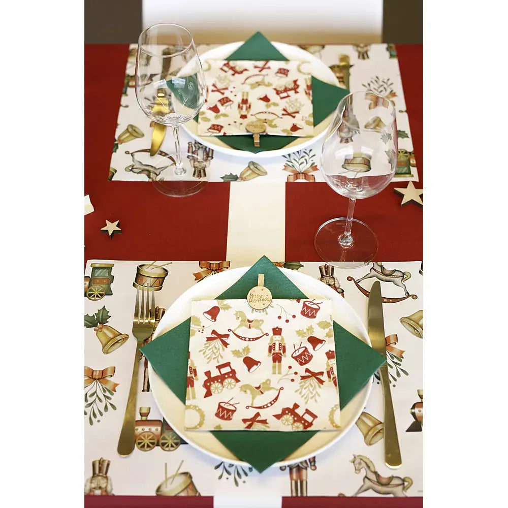25 Serviettes Gala Dark Green - 40 x 40 cm