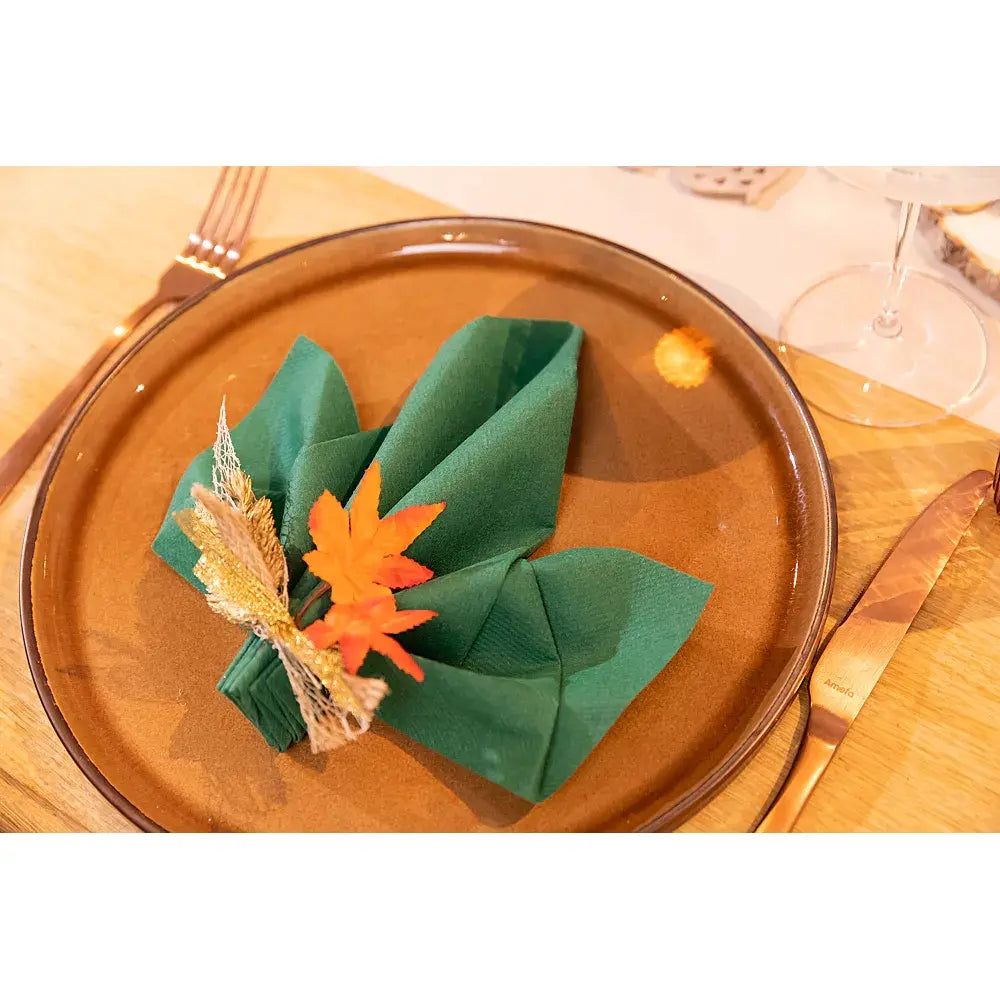 25 Serviettes Gala Dark Green - 40 x 40 cm