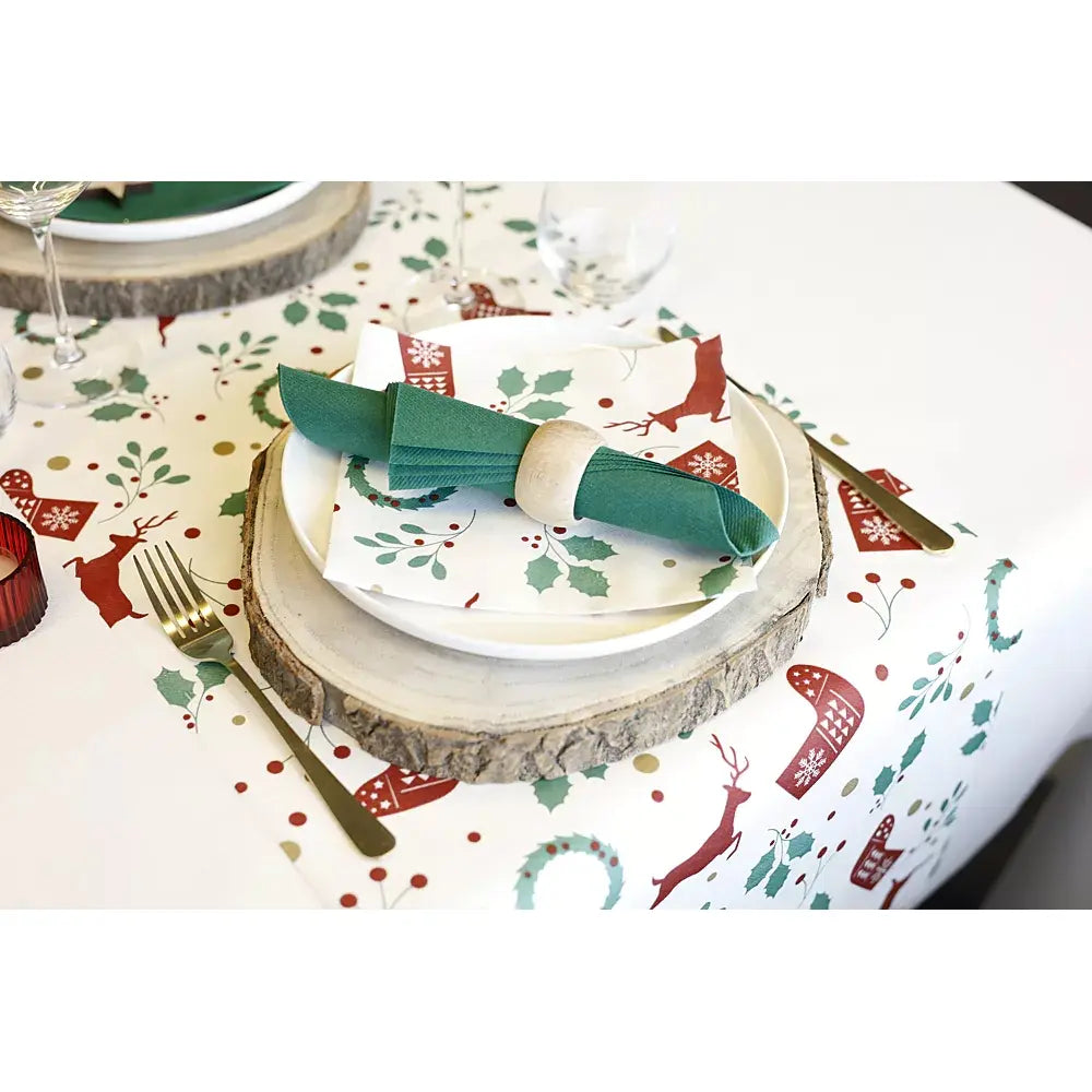 25 Serviettes Gala Dark Green - 40 x 40 cm