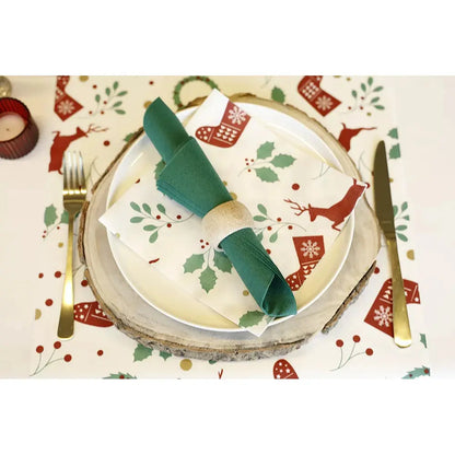 25 Serviettes Gala Dark Green - 40 x 40 cm