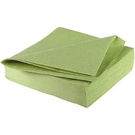 25 Serviettes Airlaid ''Gala'' 40x40cm - Vert Sauge