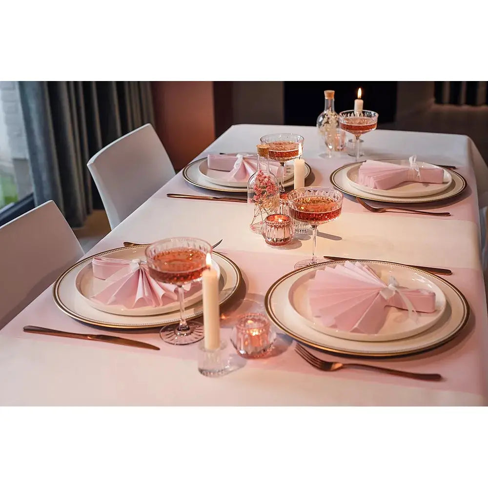 Chemin de table Rose - 6 m x 40 cm