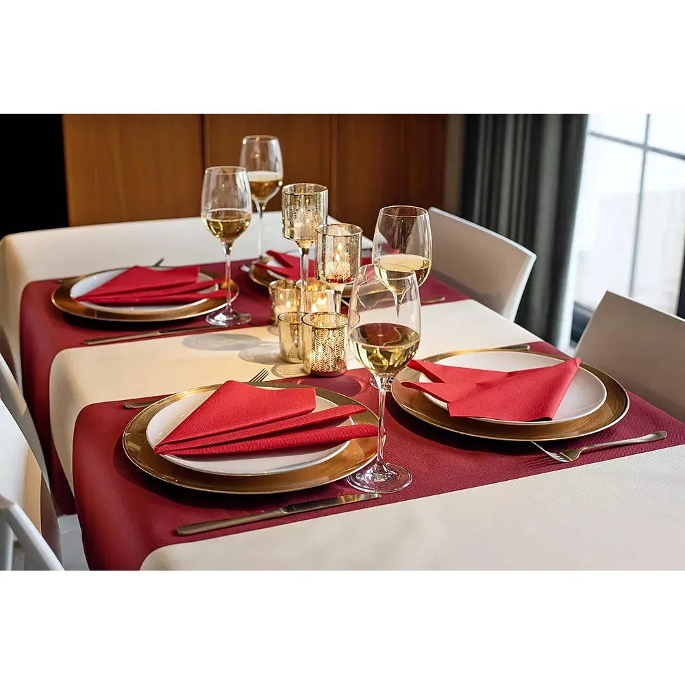 Chemin de table Cherry Red (Bordeaux) - 6 m x 40 cm