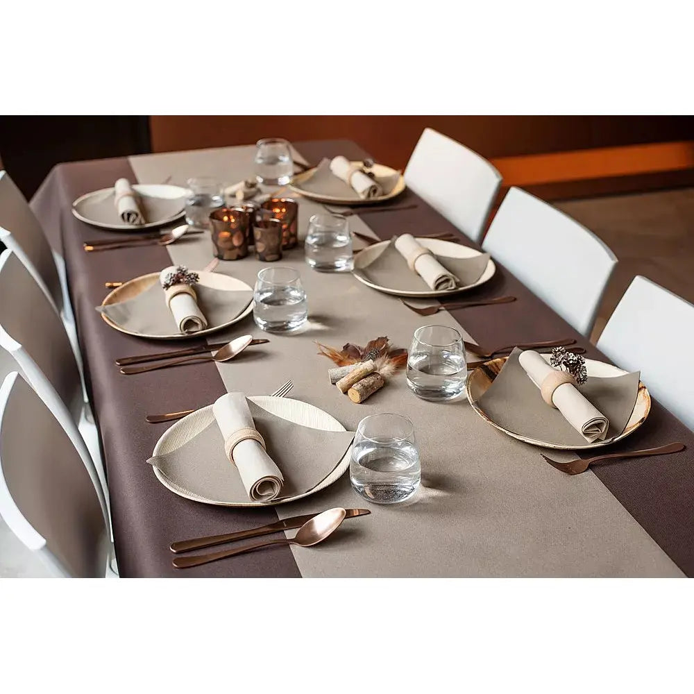 Chemin de table Gala Taupe - 6 m x 40 cm