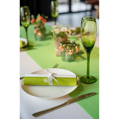 Chemin de table Gala Spring Green - 6 m x 40 cm
