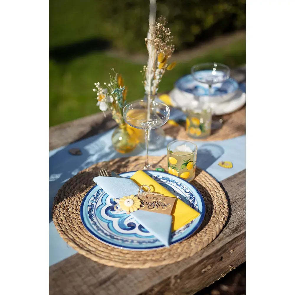 Chemin de table Gala Artic Blue - 6 m x 40 cm