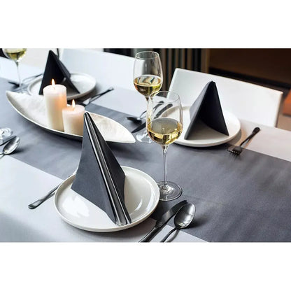 Chemin de table Gala Dark Grey - 6 m x 40 cm