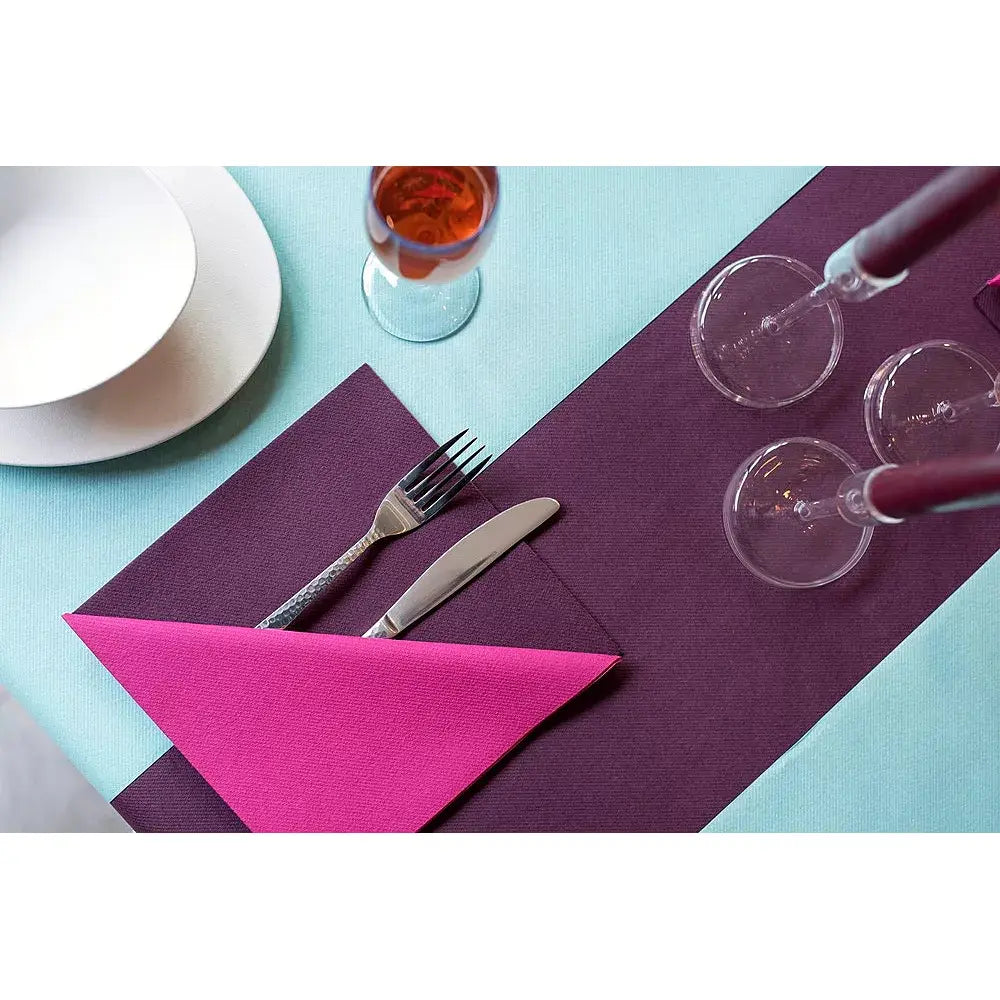 Nappe Gala Aubergine - 6 m x 120 cm